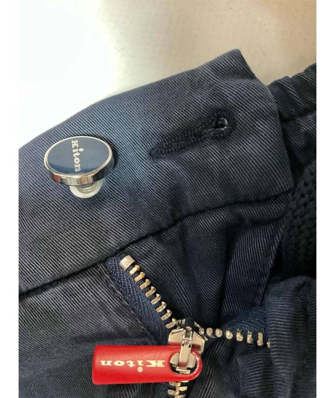 KITON Синие классические брюки, фото 4