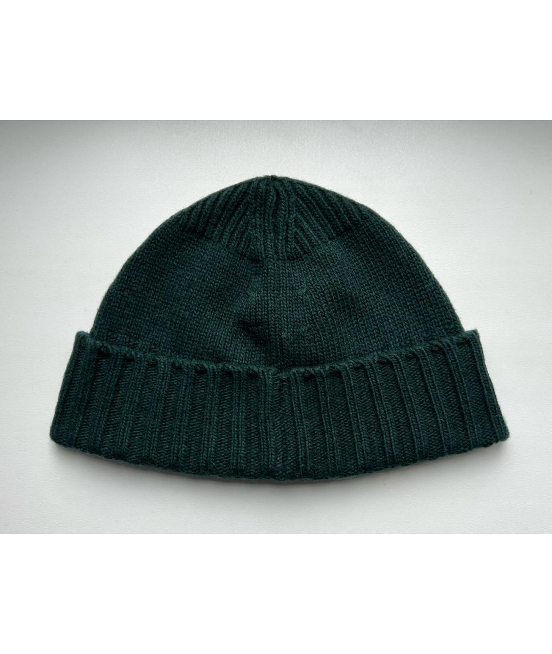 STONE ISLAND Зеленая шерстяная шапка, фото 2