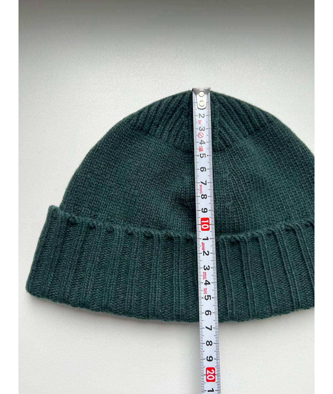 STONE ISLAND Зеленая шерстяная шапка, фото 5