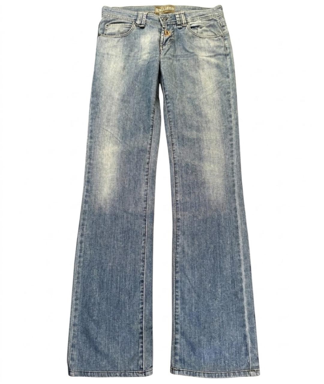 JOHN GALLIANO Голубые хлопковые джинсы, фото 1