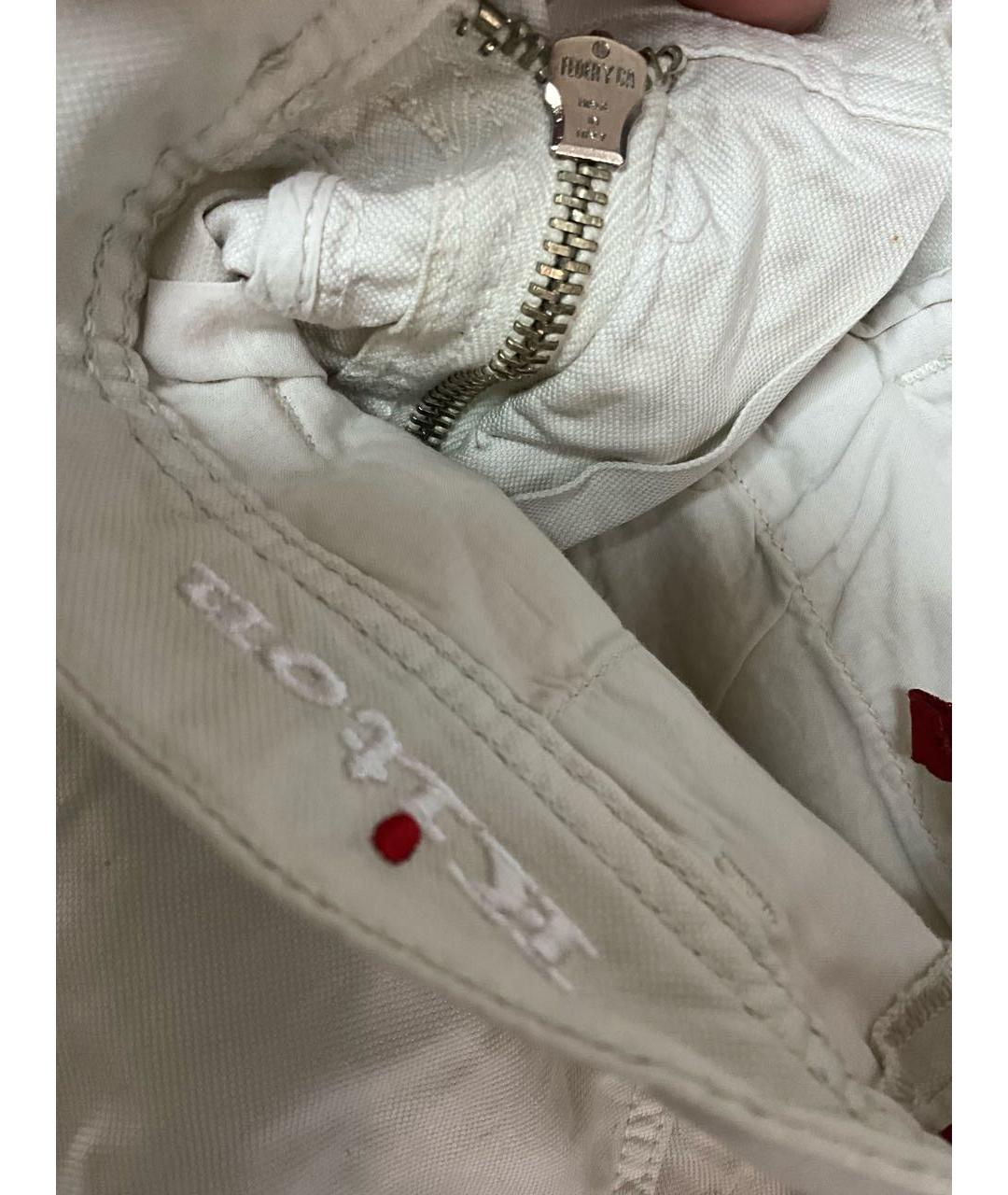 KITON Белые хлопковые шорты, фото 7