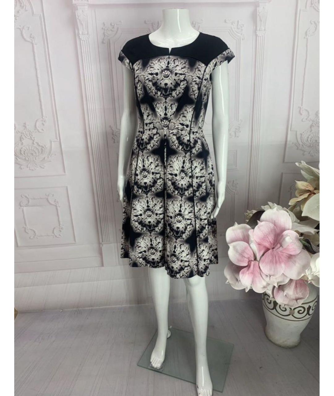 MANTU Черное хлопко-эластановое платье, фото 8