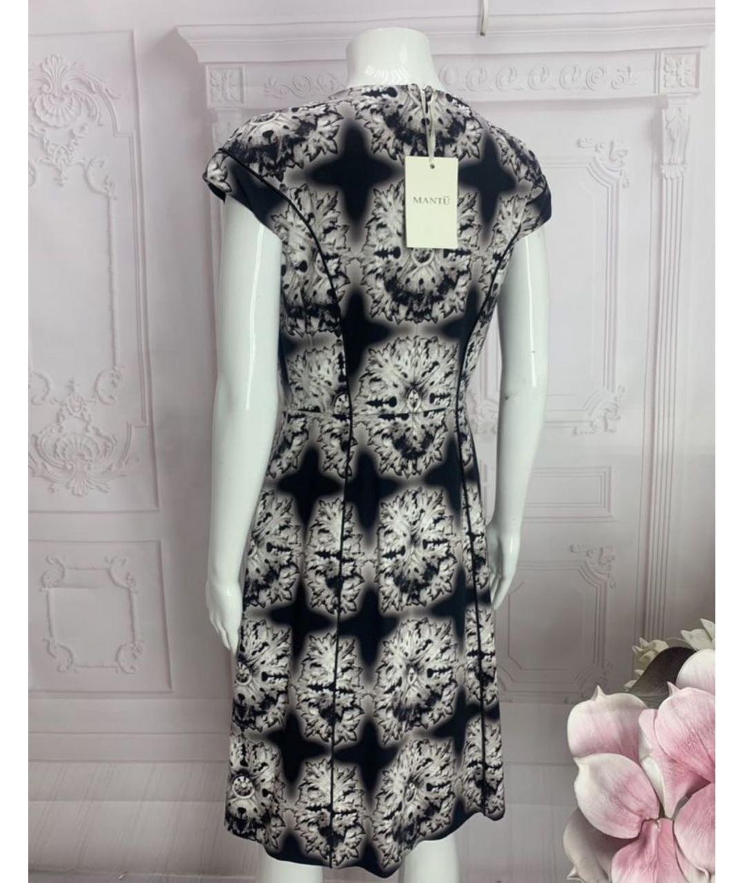 MANTU Черное хлопко-эластановое платье, фото 6
