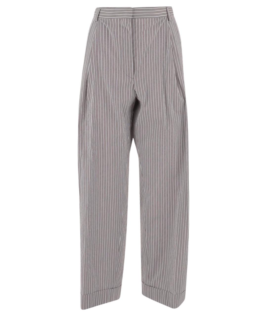 DRIES VAN NOTEN Мульти хлопковые прямые брюки, фото 1