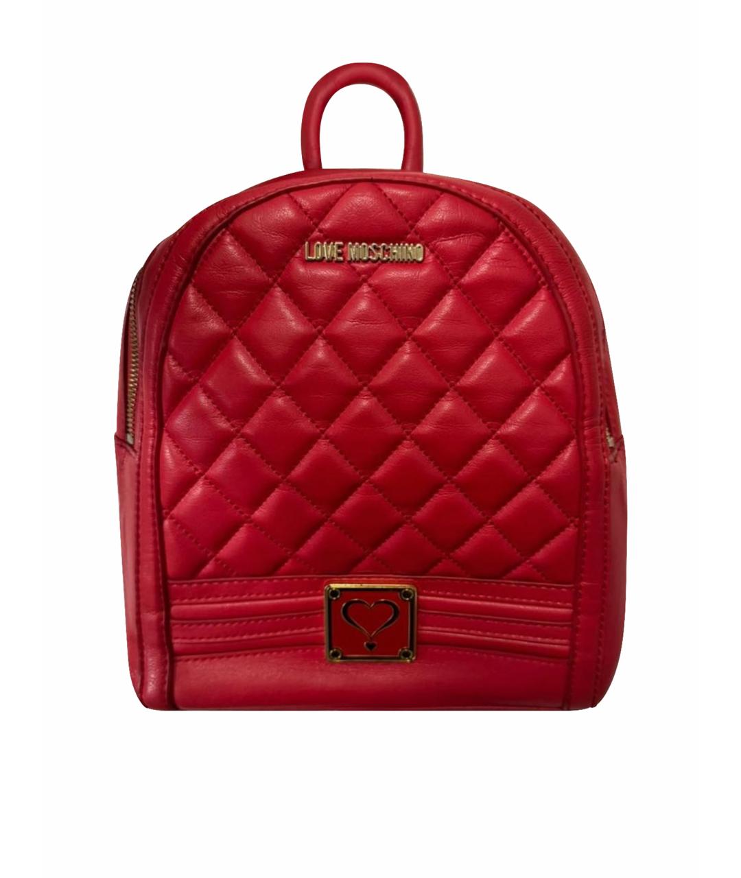 LOVE MOSCHINO Красный рюкзак, фото 1