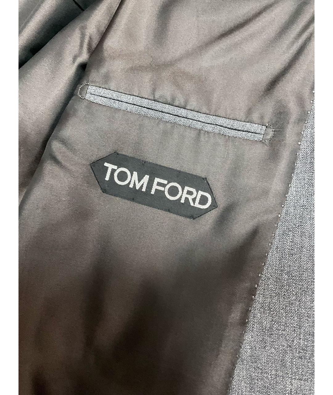 TOM FORD Серый шерстяной пиджак, фото 5