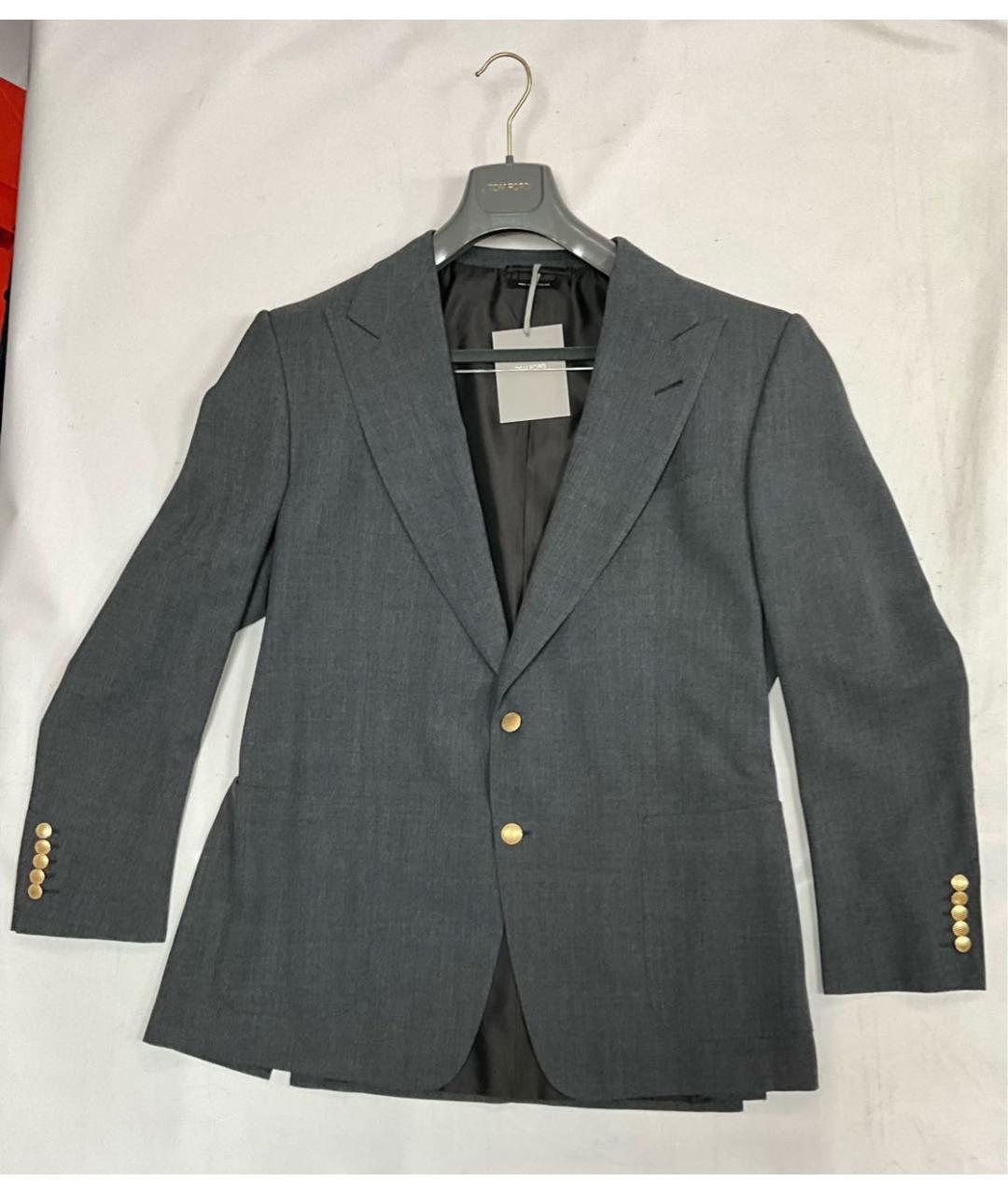 TOM FORD Серый шерстяной пиджак, фото 9