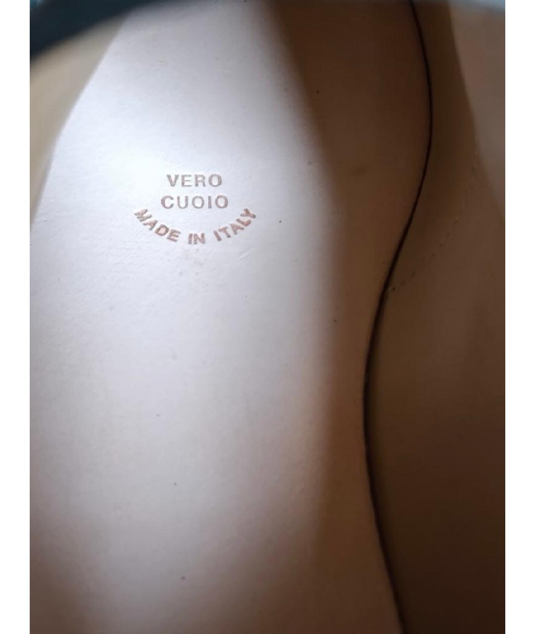 LORO PIANA Зеленые замшевые высокие ботинки, фото 7