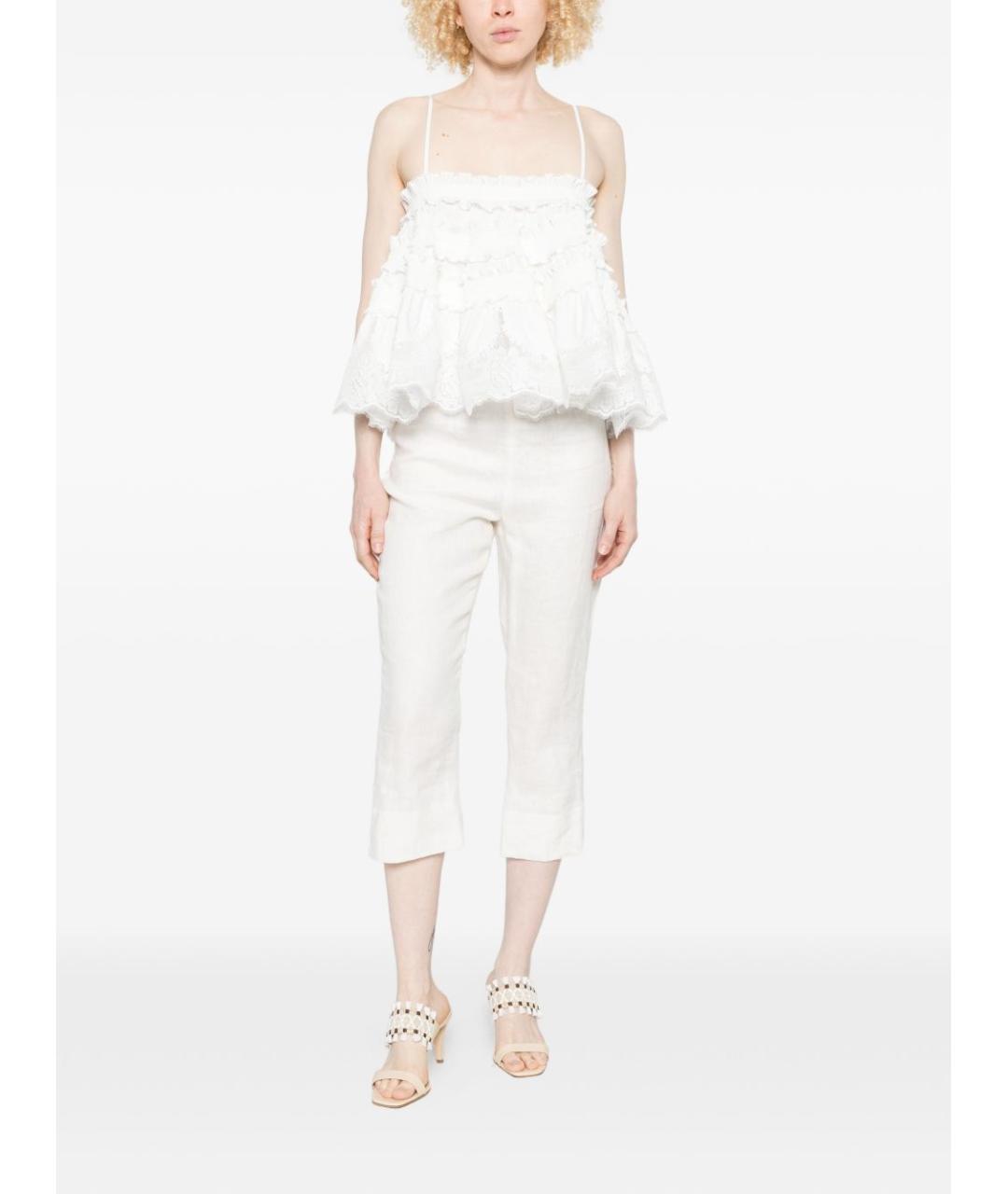 ZIMMERMANN Белая хлопковая майка, фото 5