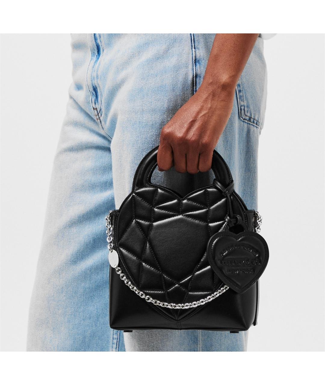 TIFFANY&CO Черная кожаная сумка через плечо, фото 3