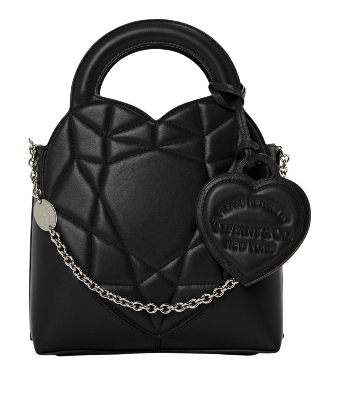 TIFFANY&CO Черная кожаная сумка через плечо, фото 1