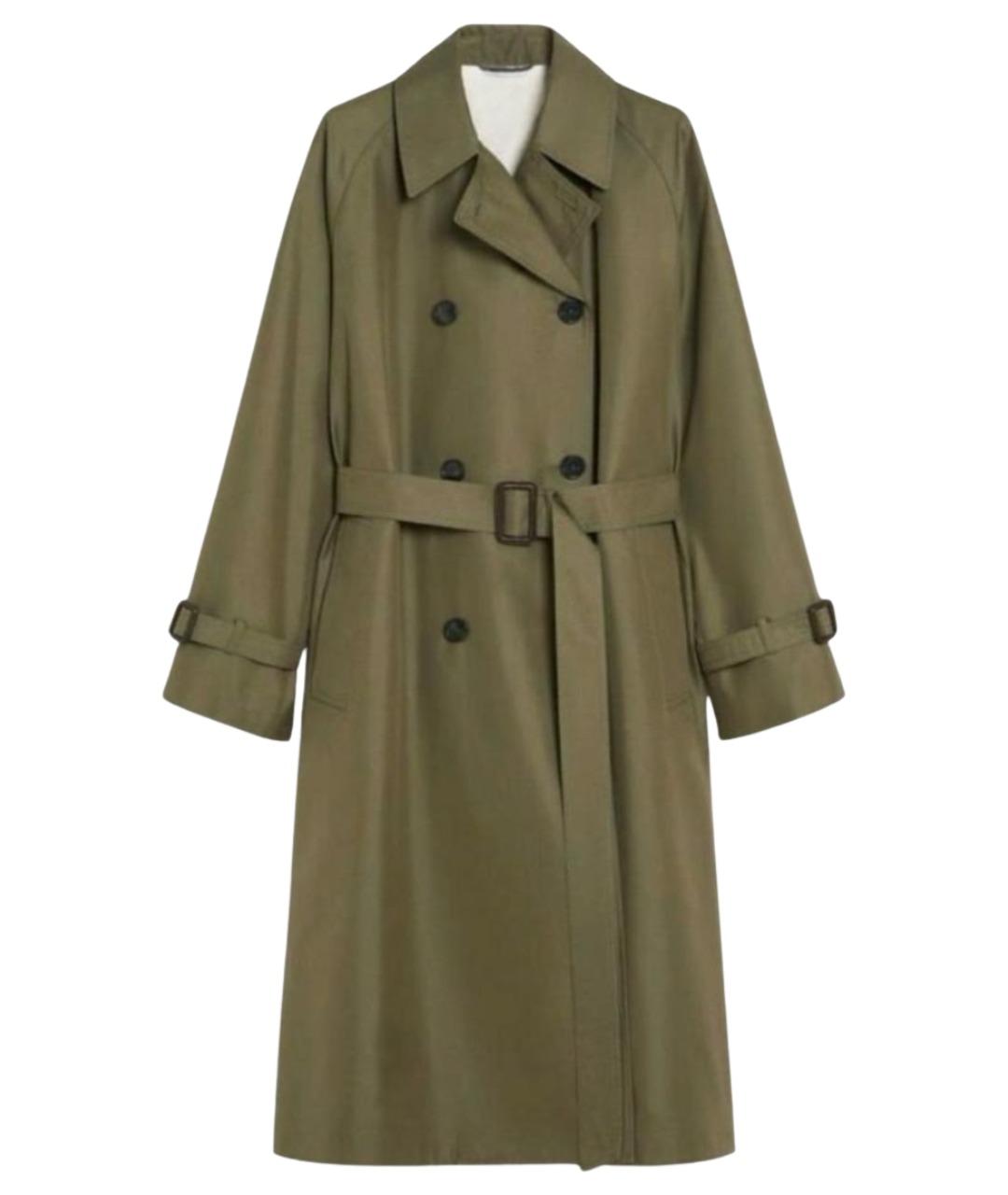 WEEKEND MAX MARA Хаки хлопковый тренч/плащ, фото 1