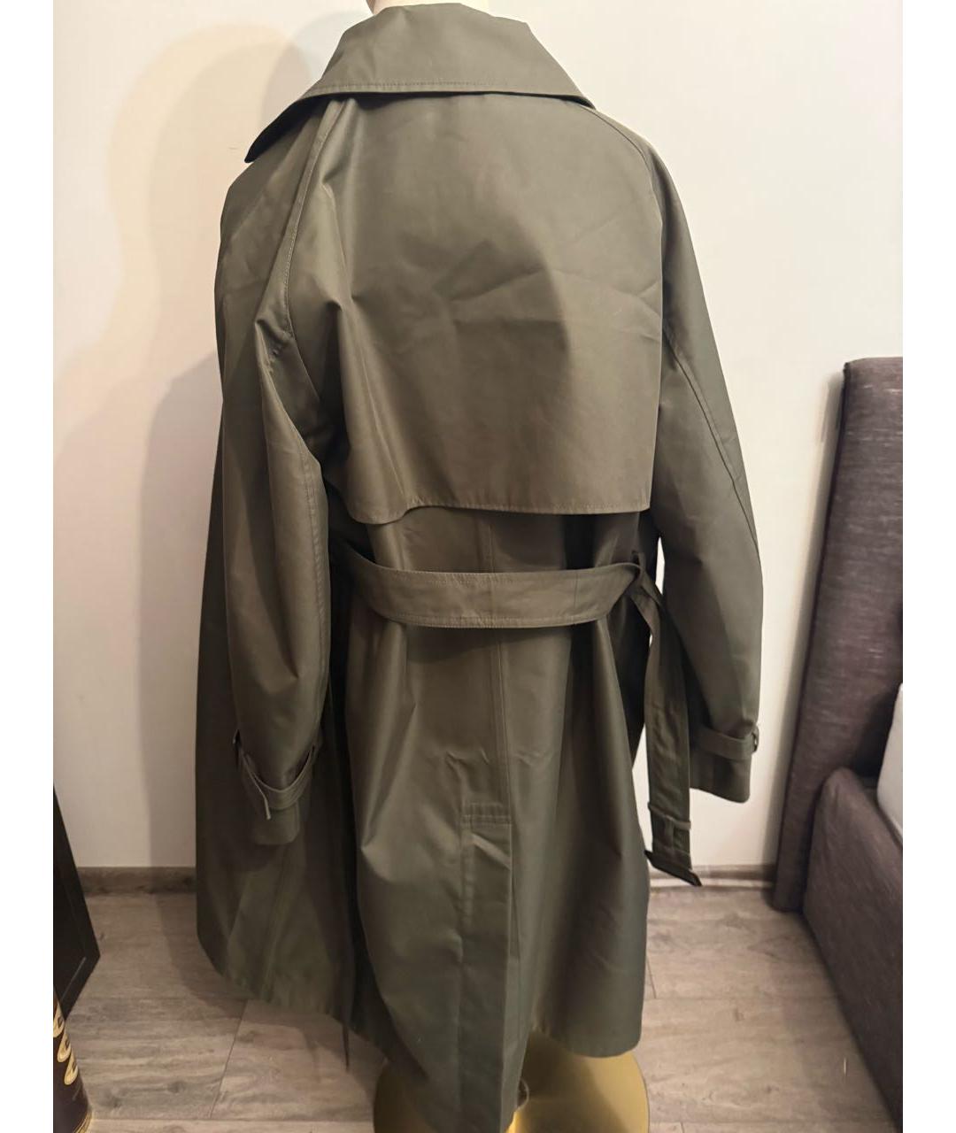 WEEKEND MAX MARA Хаки хлопковый тренч/плащ, фото 3