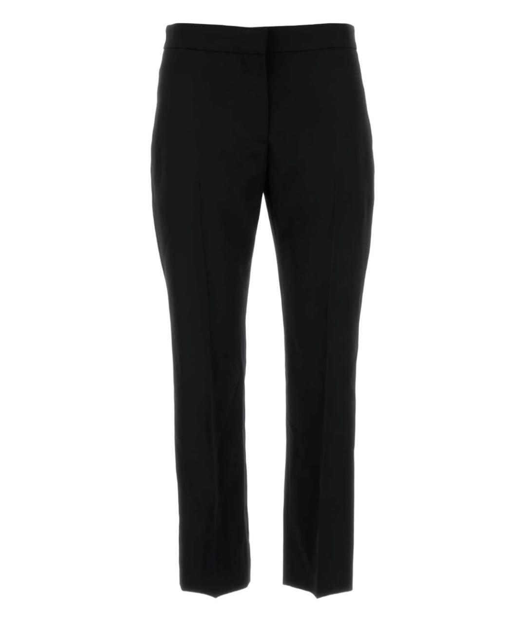 ALEXANDER MCQUEEN Черные шерстяные прямые брюки, фото 1