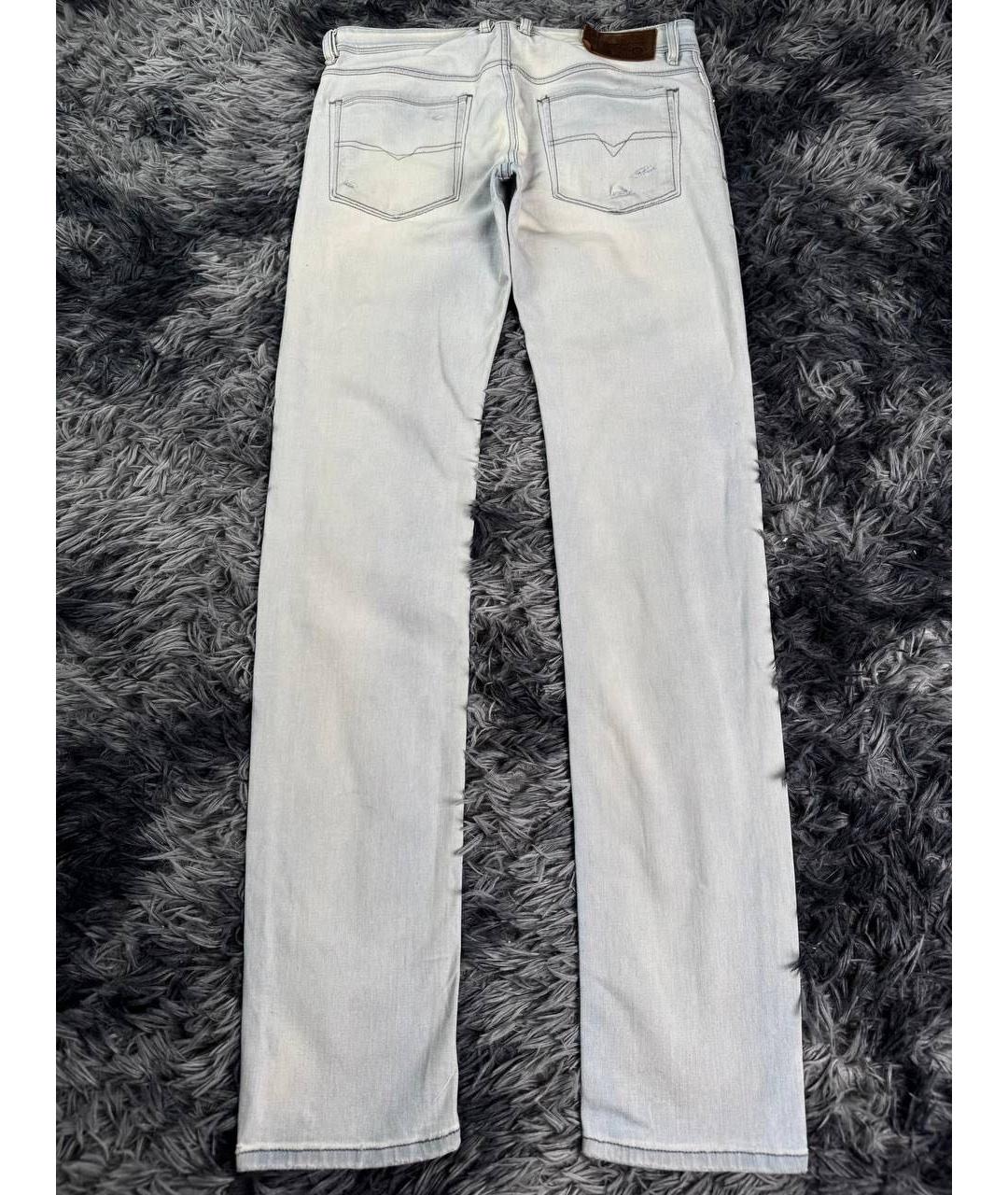 DIESEL Голубые хлопковые джинсы скинни, фото 2