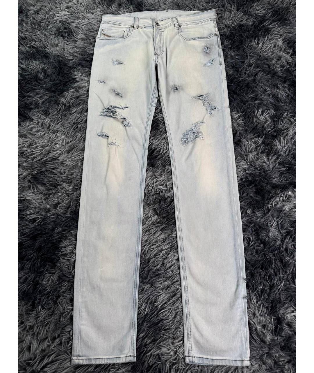 DIESEL Голубые хлопковые джинсы скинни, фото 7