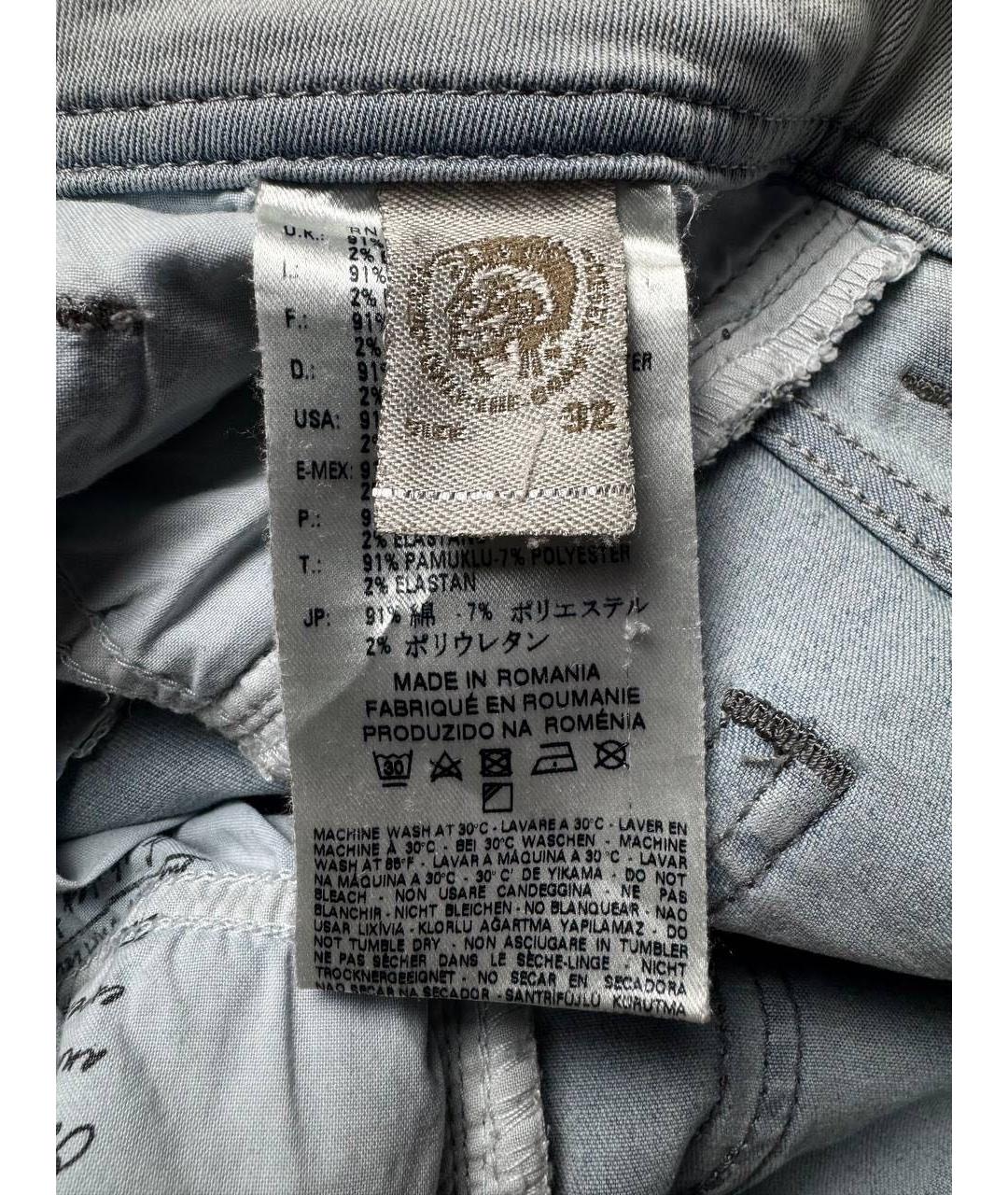 DIESEL Голубые хлопковые джинсы скинни, фото 6