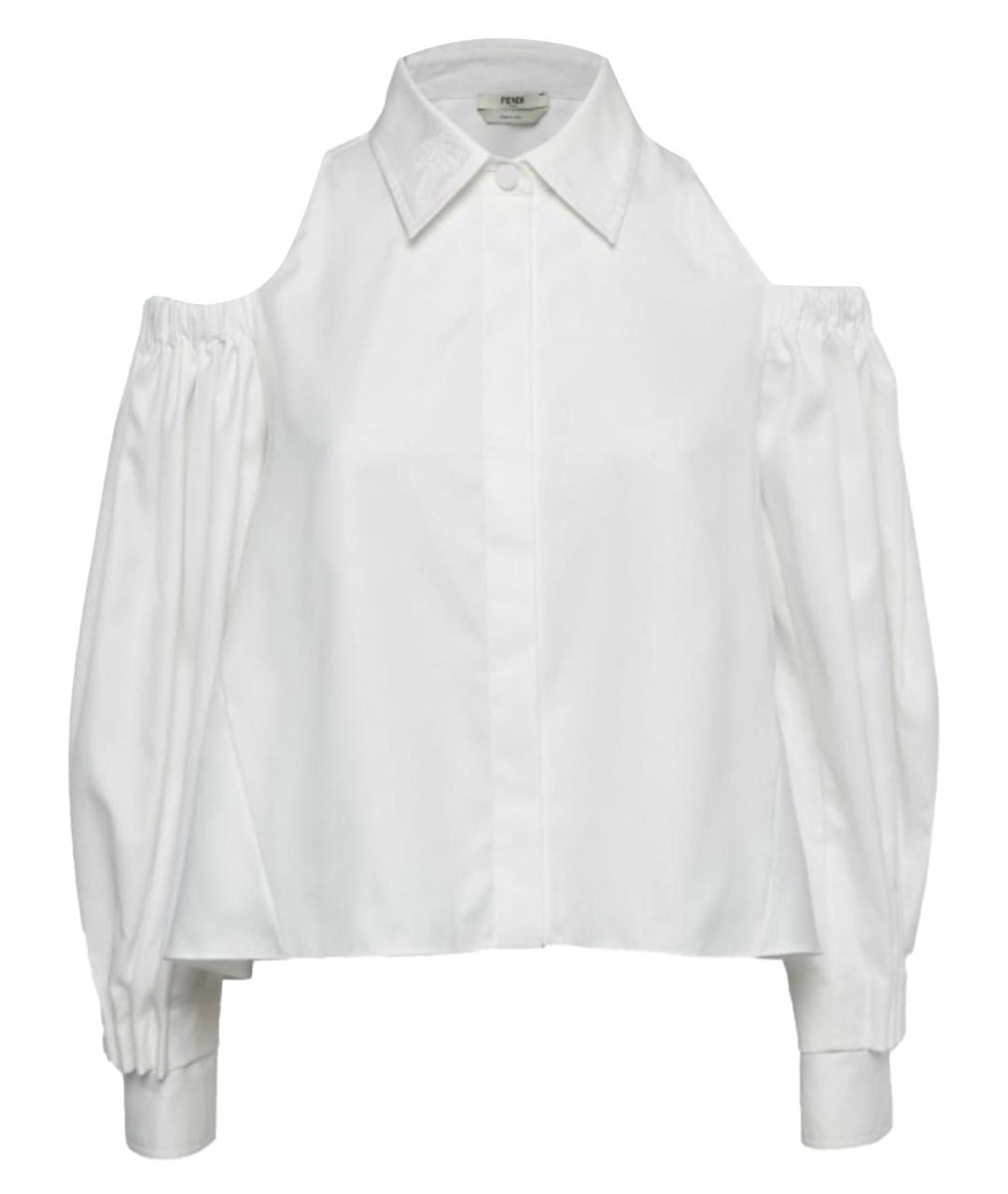 FENDI Белая хлопковая рубашка, фото 1