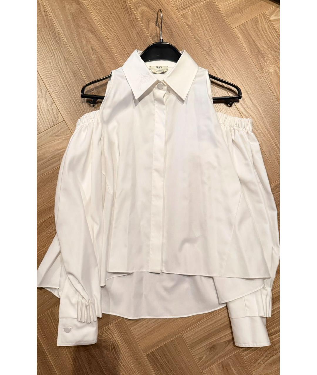 FENDI Белая хлопковая рубашка, фото 2