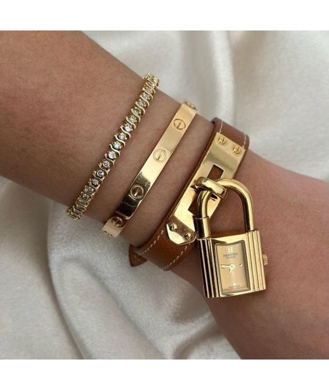 HERMES Коричневые часы, фото 6