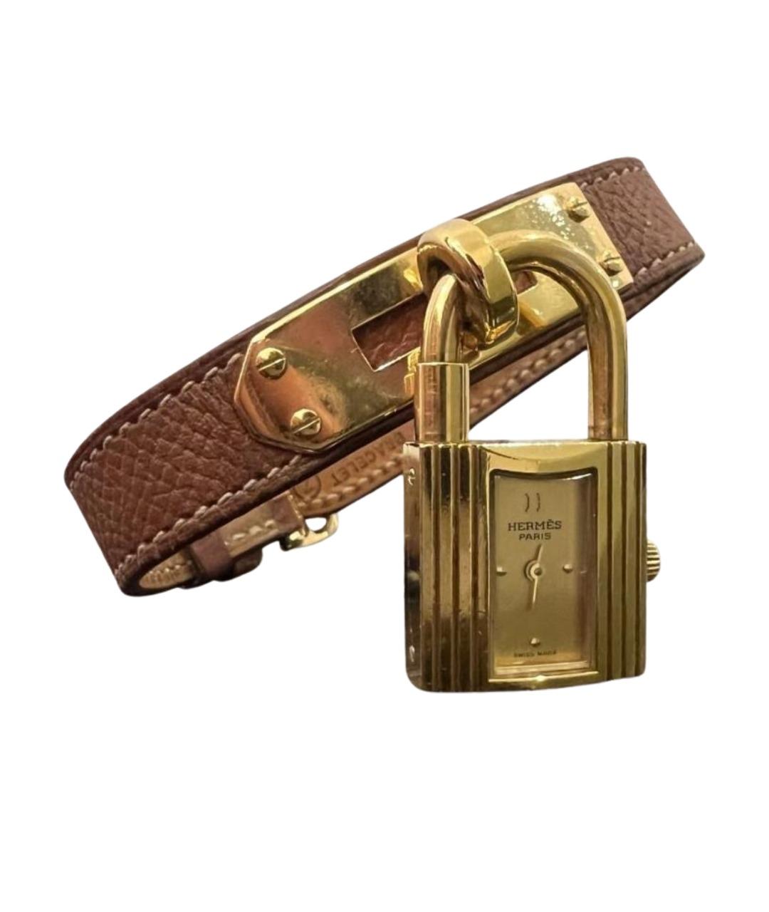 HERMES Коричневые часы, фото 1