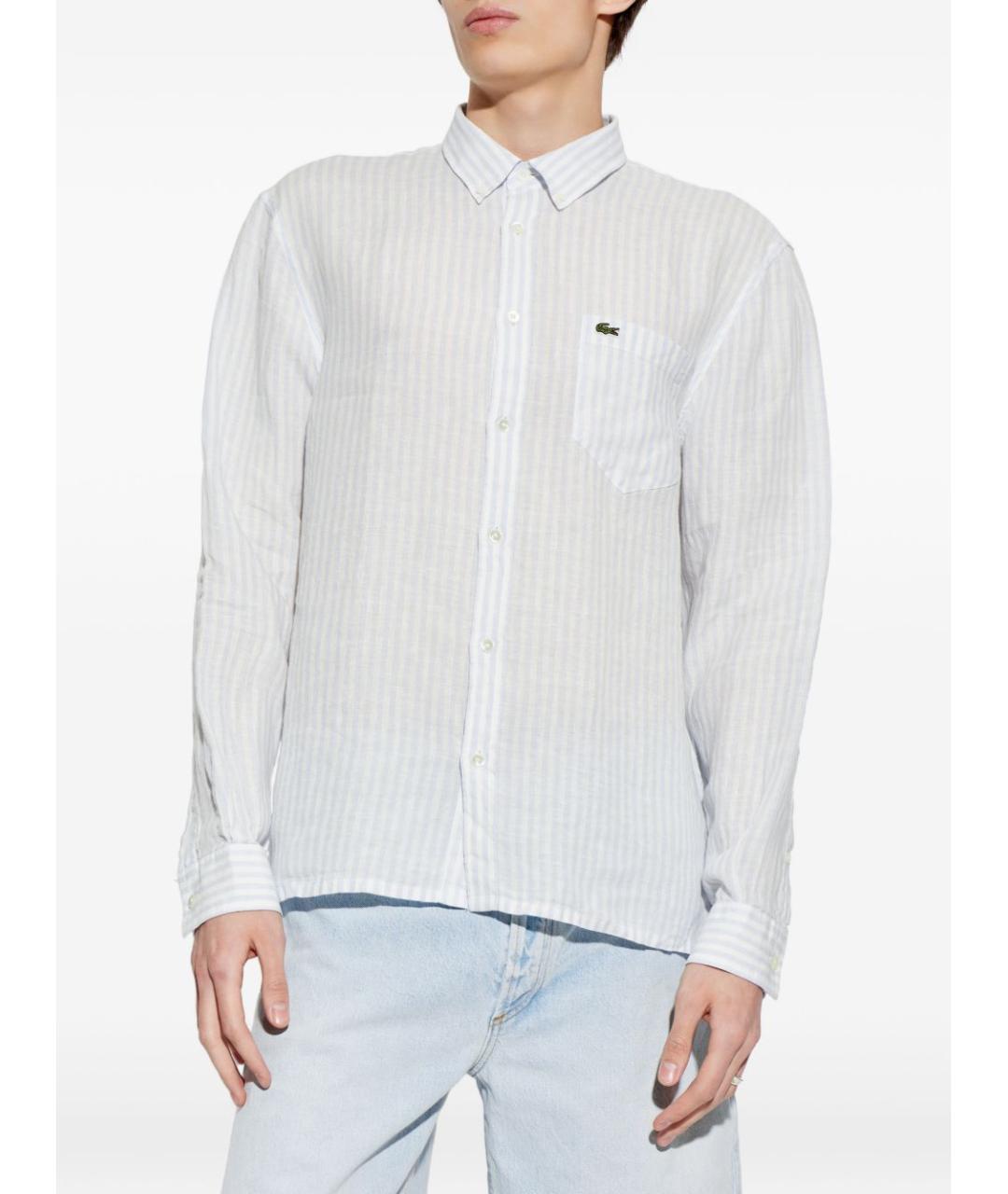 LACOSTE Льняная кэжуал рубашка, фото 3
