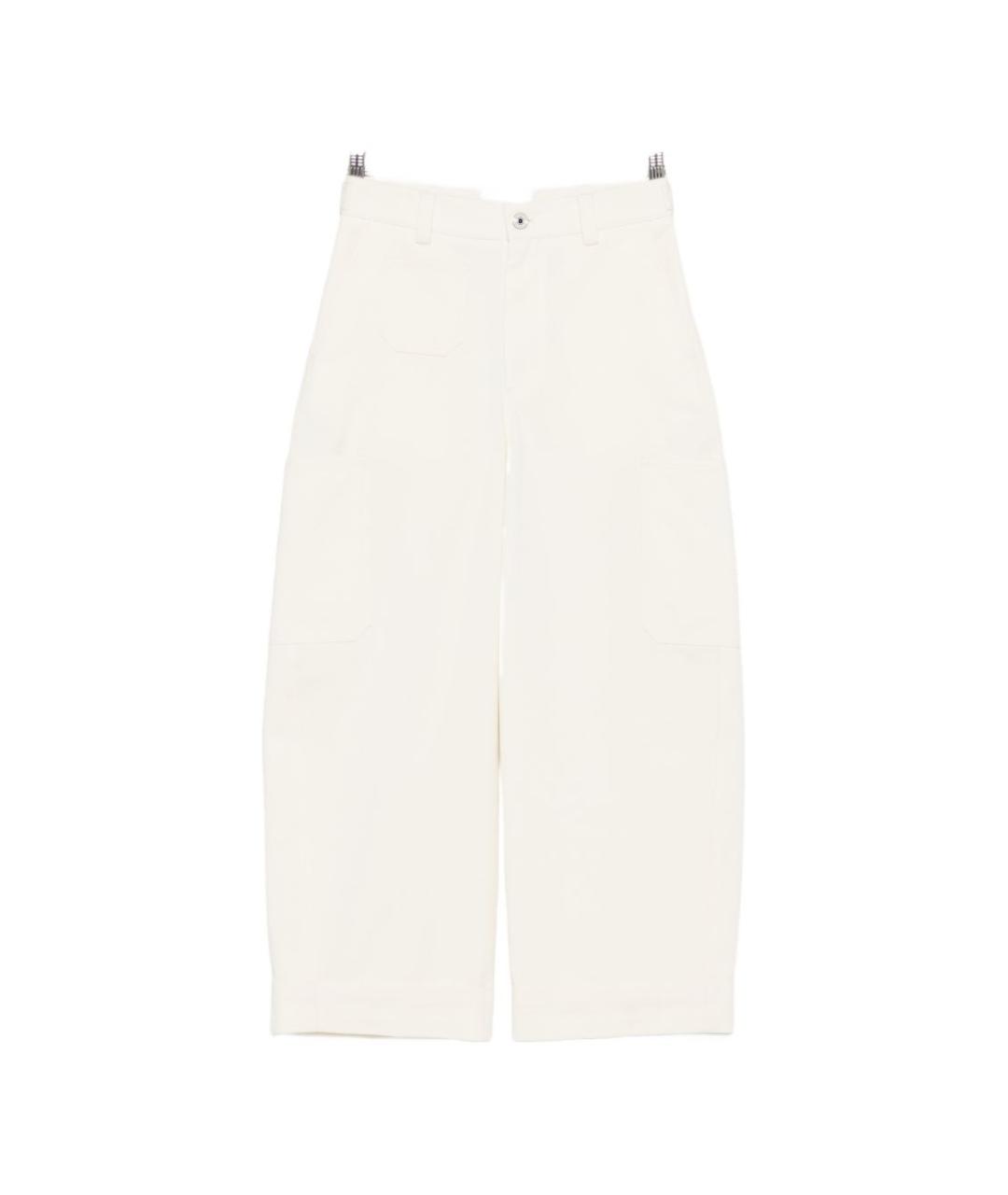 GIVENCHY Белые хлопковые прямые джинсы, фото 6