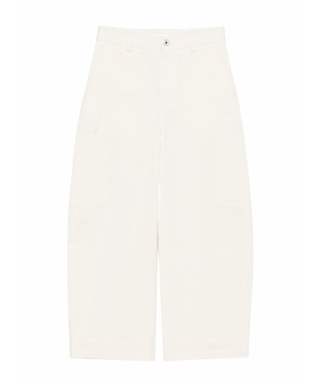 GIVENCHY Белые хлопковые прямые джинсы, фото 1