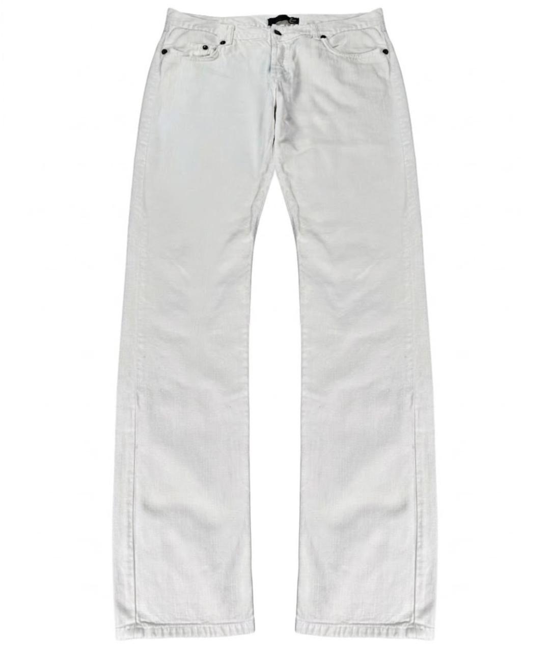 JUST CAVALLI Белые хлопковые джинсы скинни, фото 1