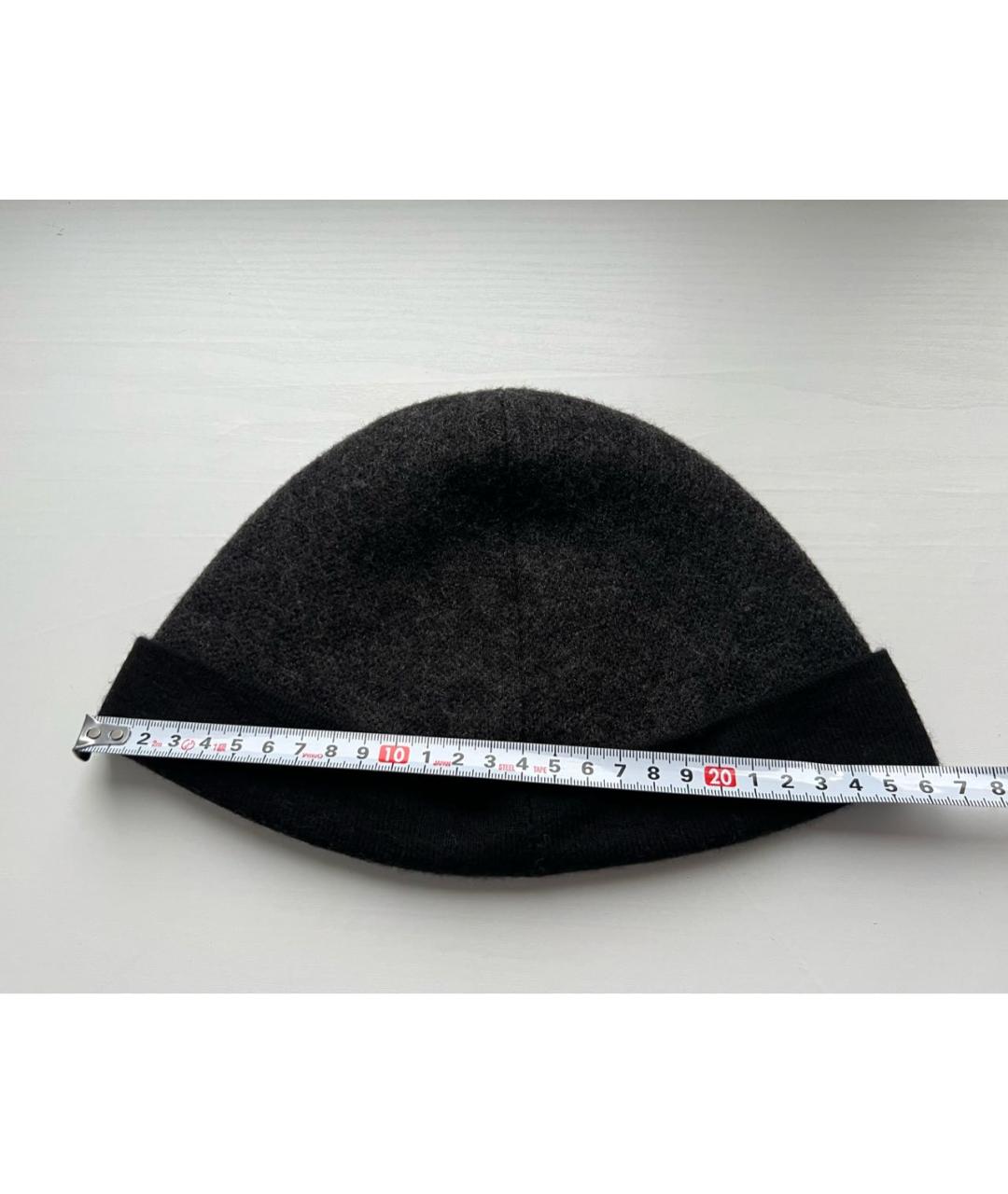 LOUIS VUITTON Антрацитовая шерстяная шапка, фото 5