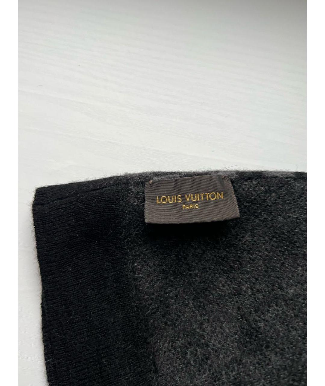 LOUIS VUITTON Антрацитовая шерстяная шапка, фото 7