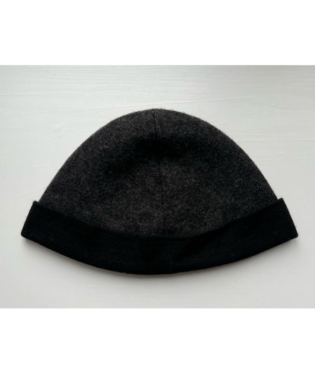 LOUIS VUITTON Антрацитовая шерстяная шапка, фото 2