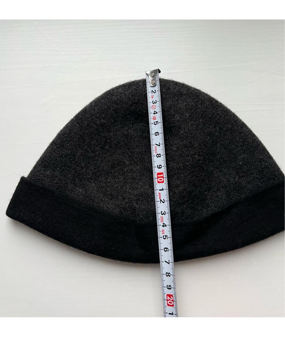 LOUIS VUITTON Антрацитовая шерстяная шапка, фото 6