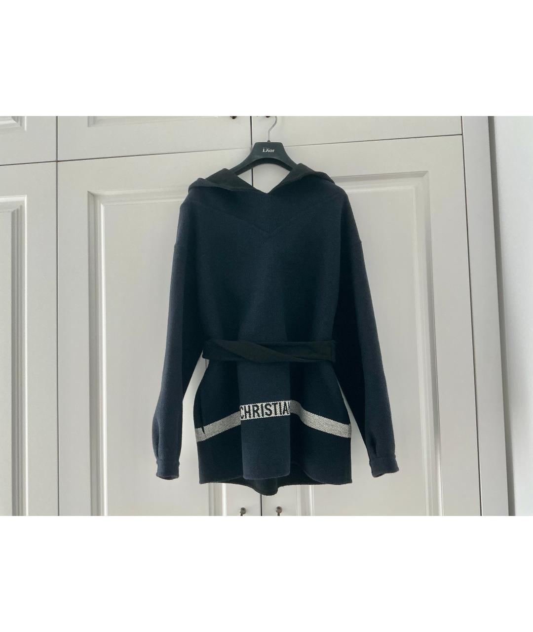 CHRISTIAN DIOR Синий шерстяной жакет/пиджак, фото 3