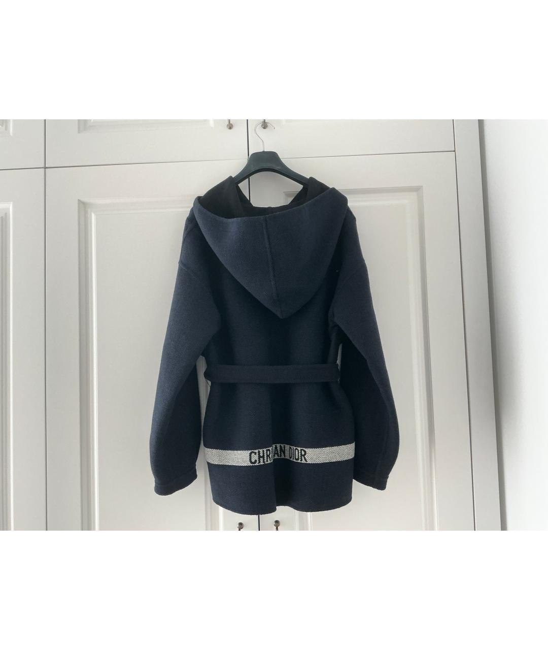 CHRISTIAN DIOR Синий шерстяной жакет/пиджак, фото 2