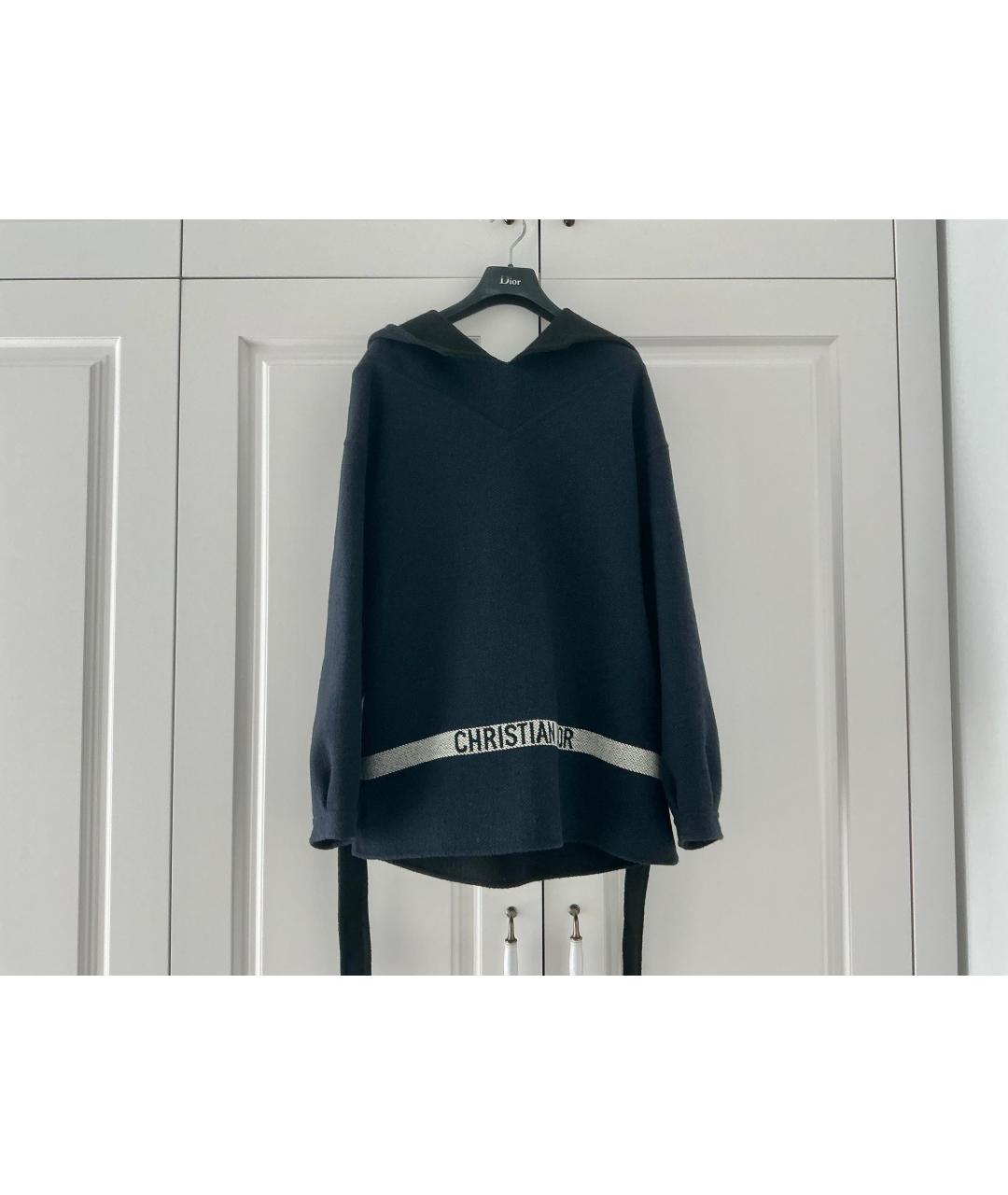 CHRISTIAN DIOR Синий шерстяной жакет/пиджак, фото 5