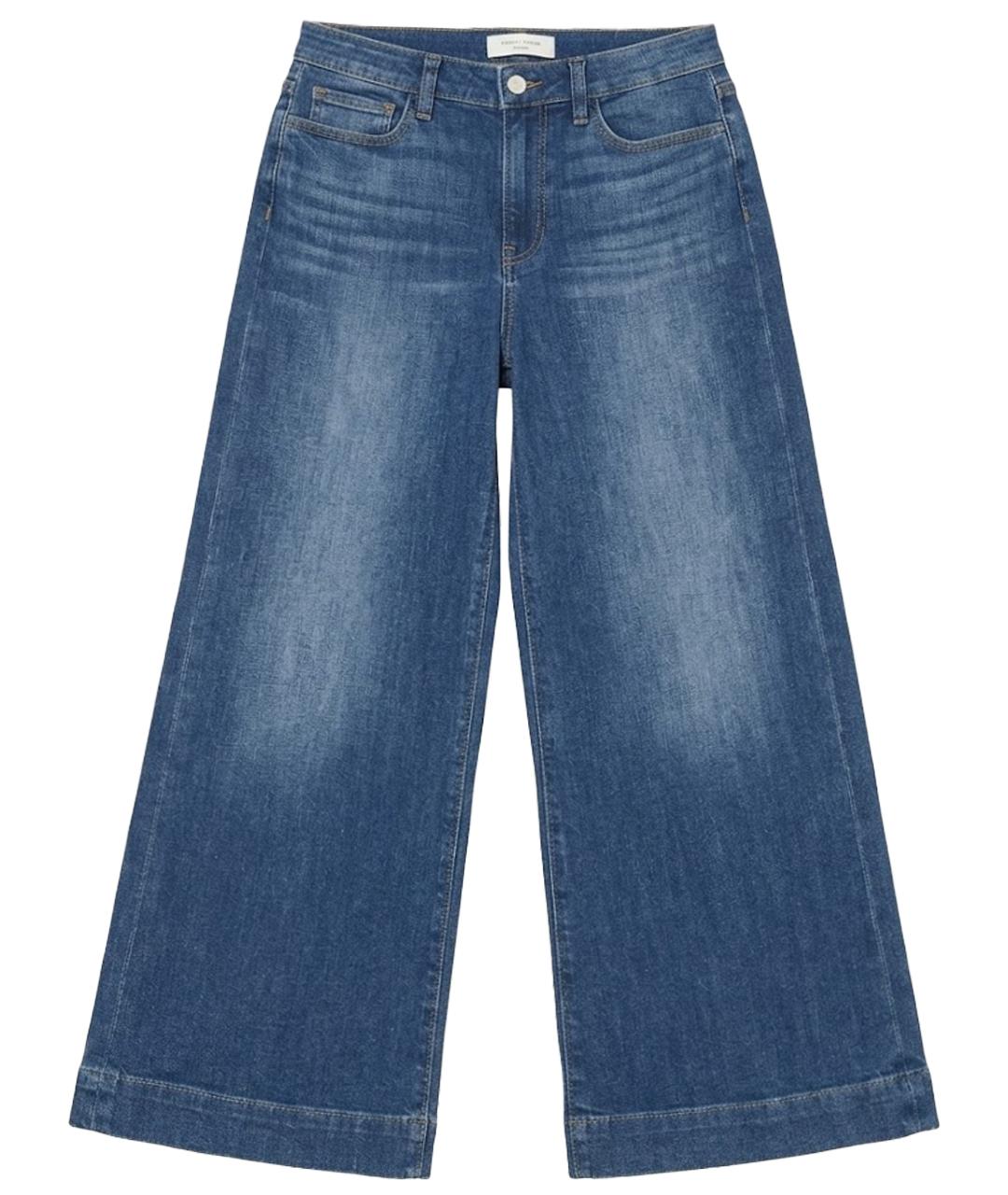 PAIGE Синие хлопко-эластановые джинсы клеш, фото 1