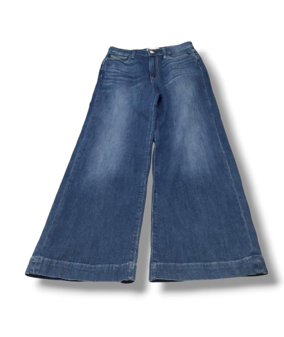 PAIGE Синие хлопко-эластановые джинсы клеш, фото 6