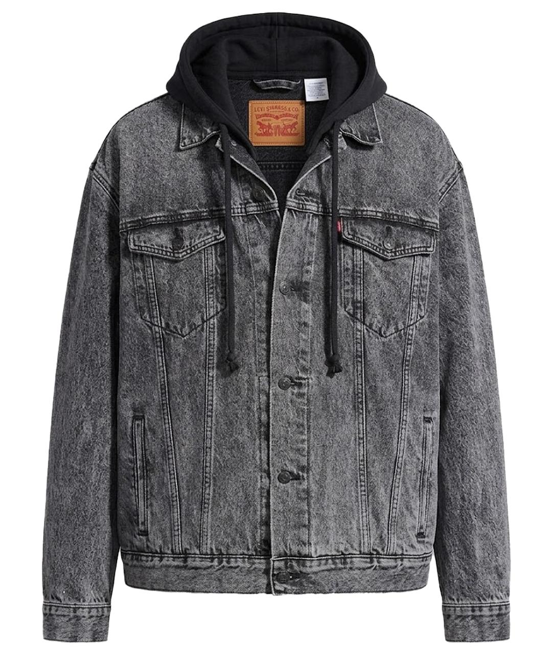 VETEMENTS Серая деним куртка, фото 1