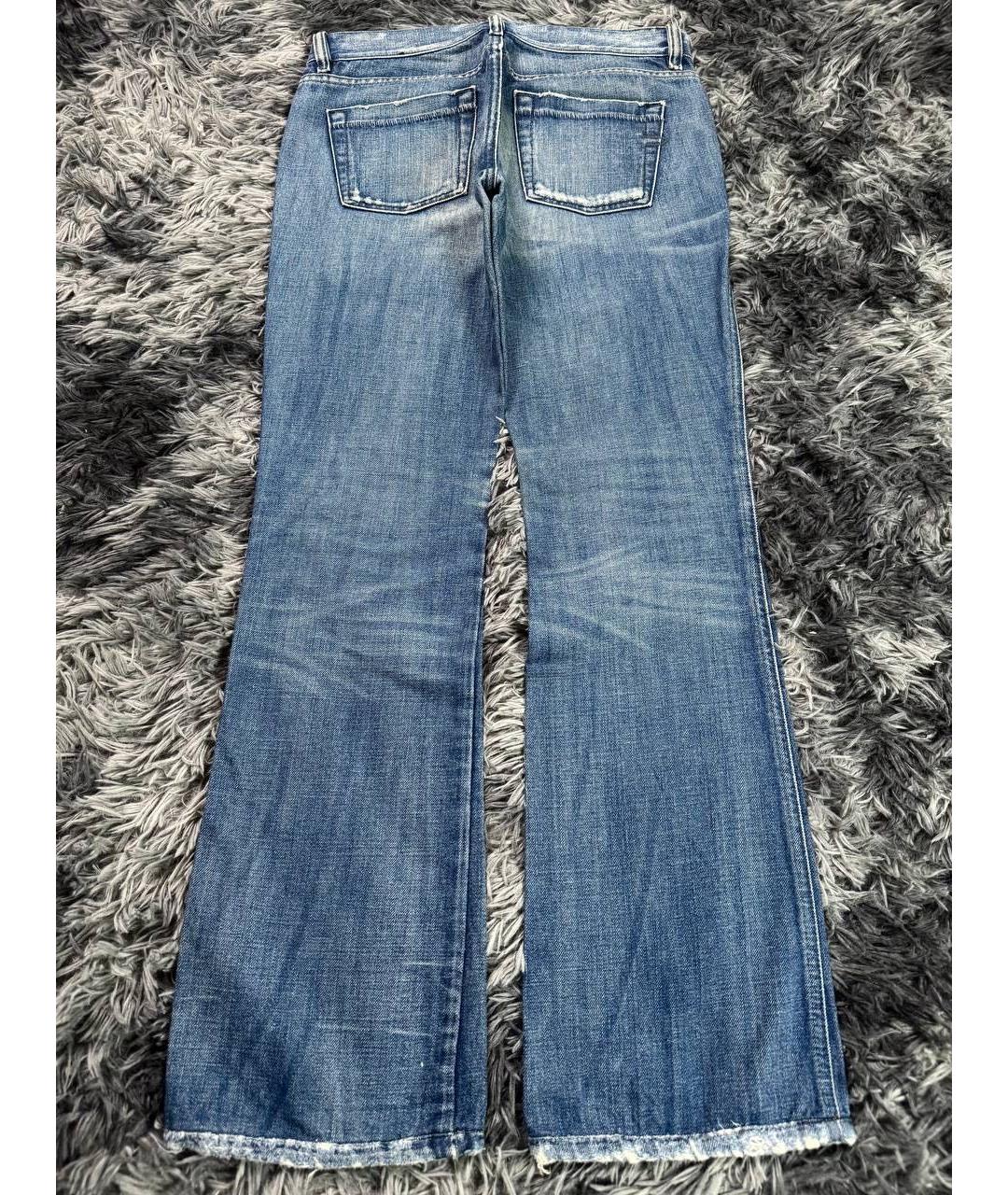 DIESEL Голубые хлопковые джинсы, фото 2