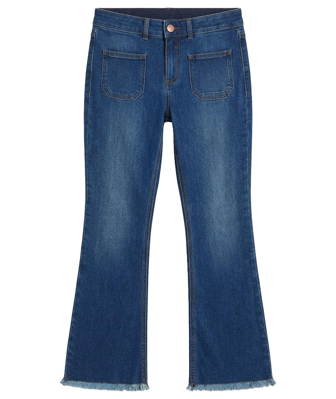 STELLA MCCARTNEY Синие хлопковые джинсы клеш, фото 1