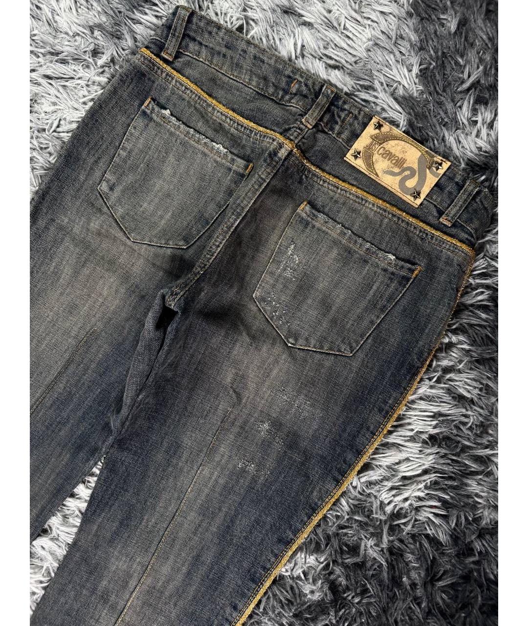 JUST CAVALLI Серые хлопковые джинсы, фото 3