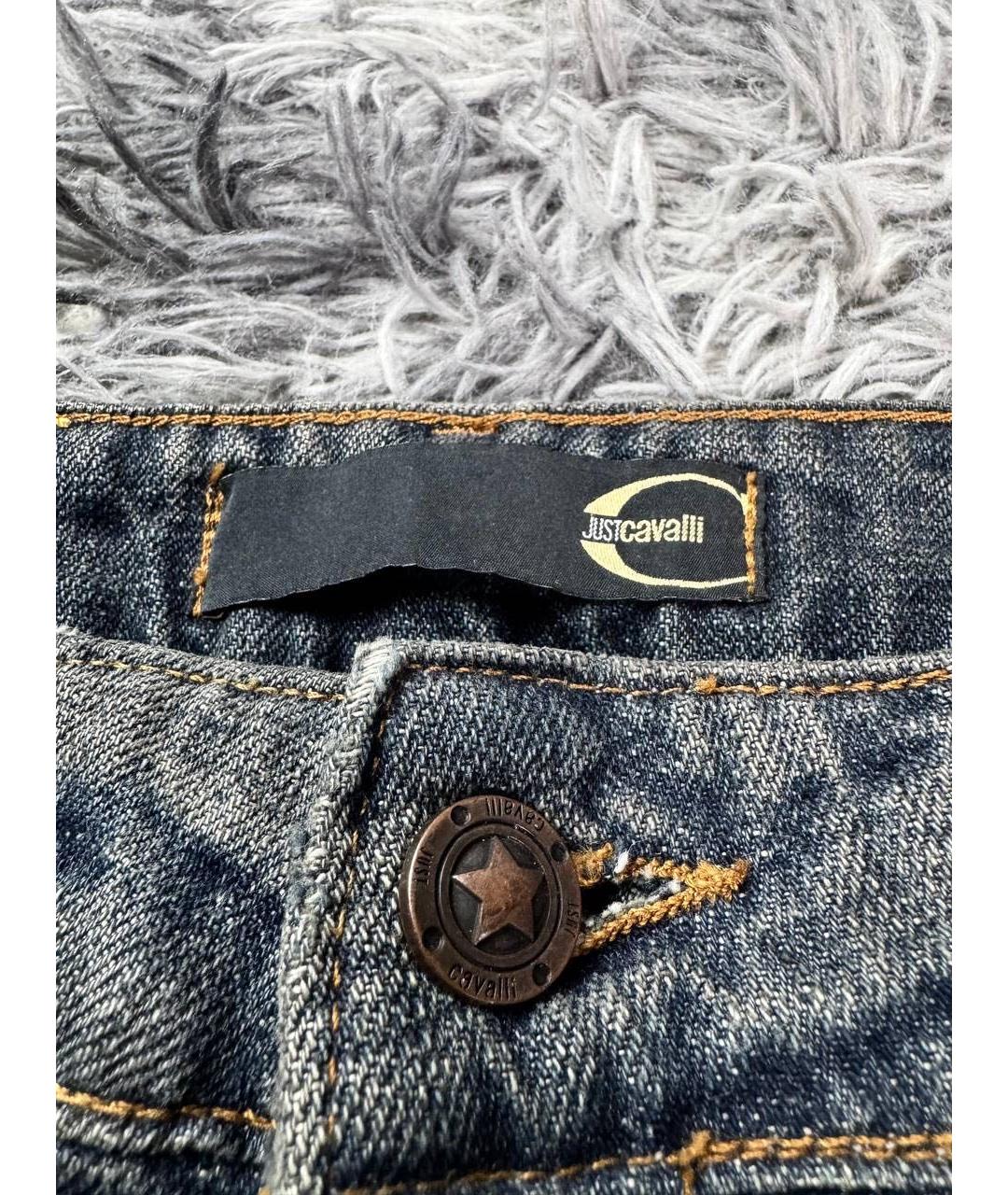 JUST CAVALLI Серые хлопковые джинсы, фото 8