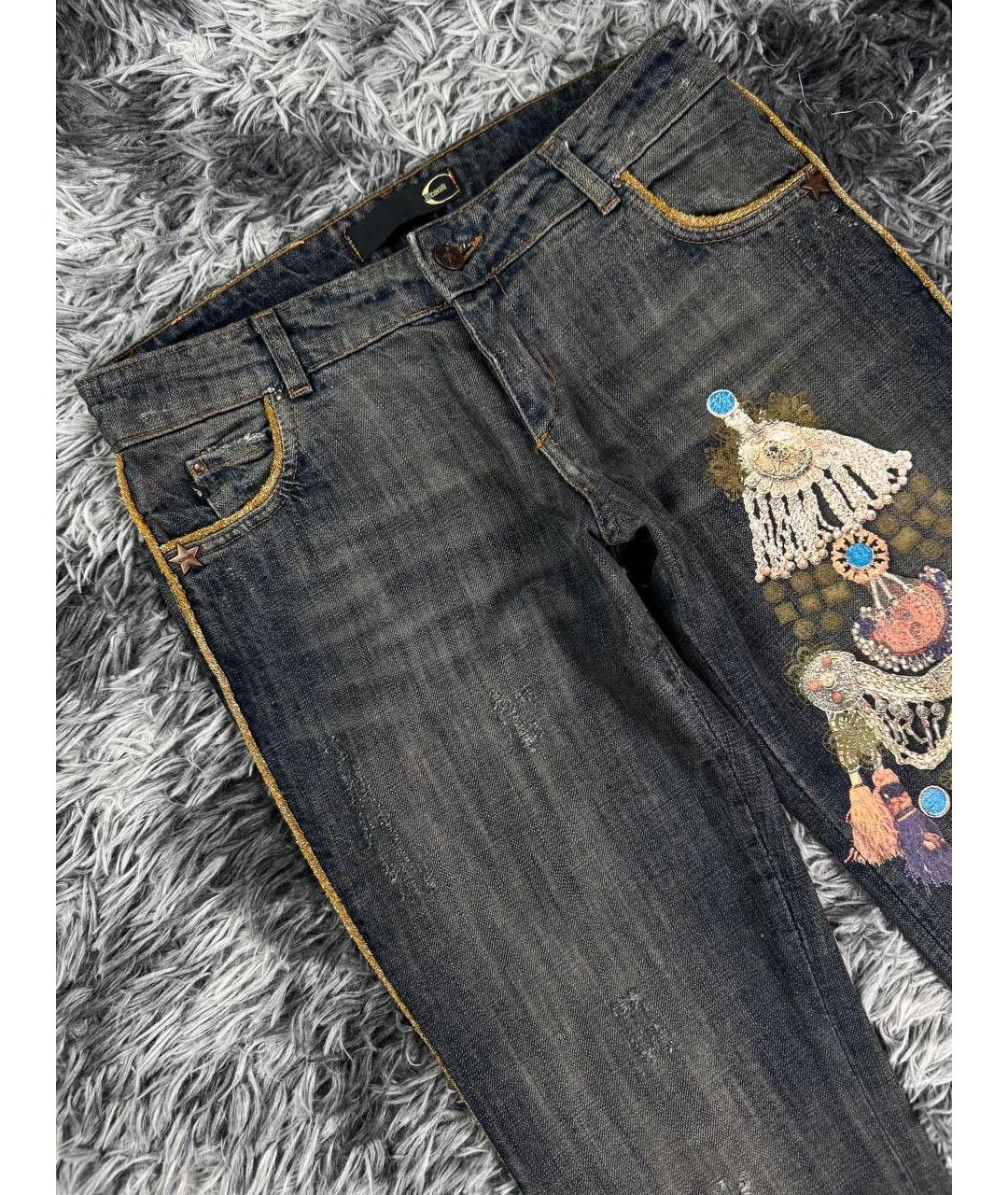JUST CAVALLI Серые хлопковые джинсы, фото 4