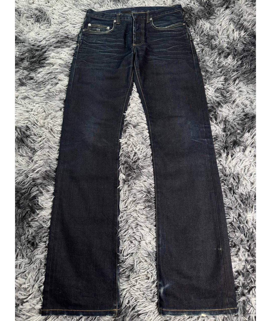 CHRISTIAN DIOR Темно-синие хлопковые джинсы скинни, фото 9