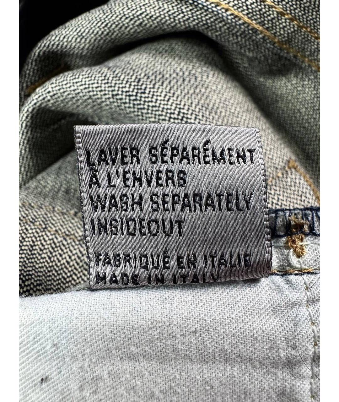 CHRISTIAN DIOR Темно-синие хлопковые джинсы скинни, фото 5