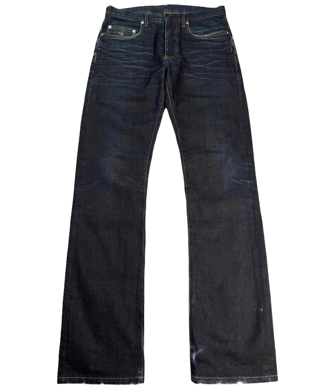 CHRISTIAN DIOR Темно-синие хлопковые джинсы скинни, фото 1