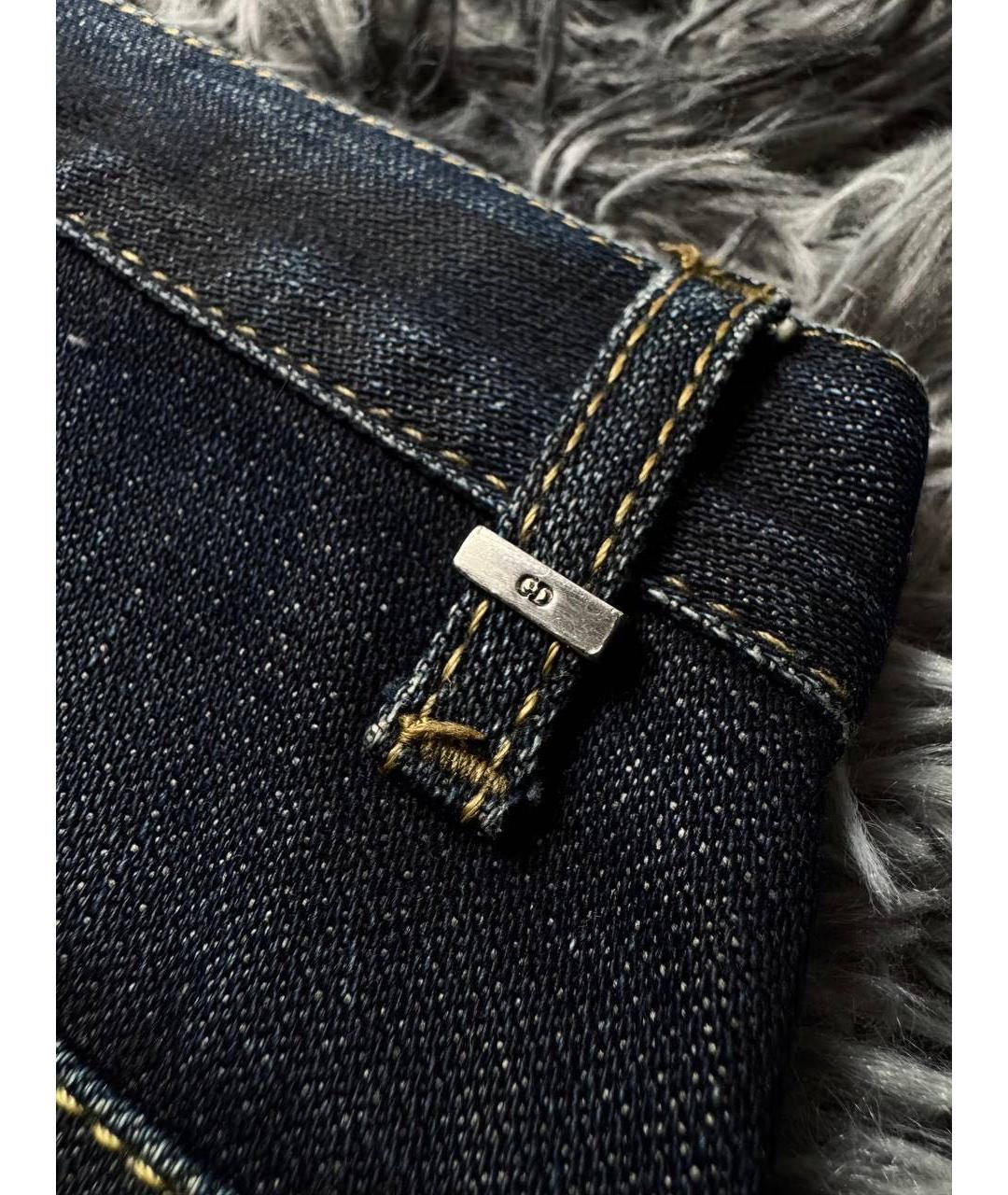 CHRISTIAN DIOR Темно-синие хлопковые джинсы скинни, фото 8