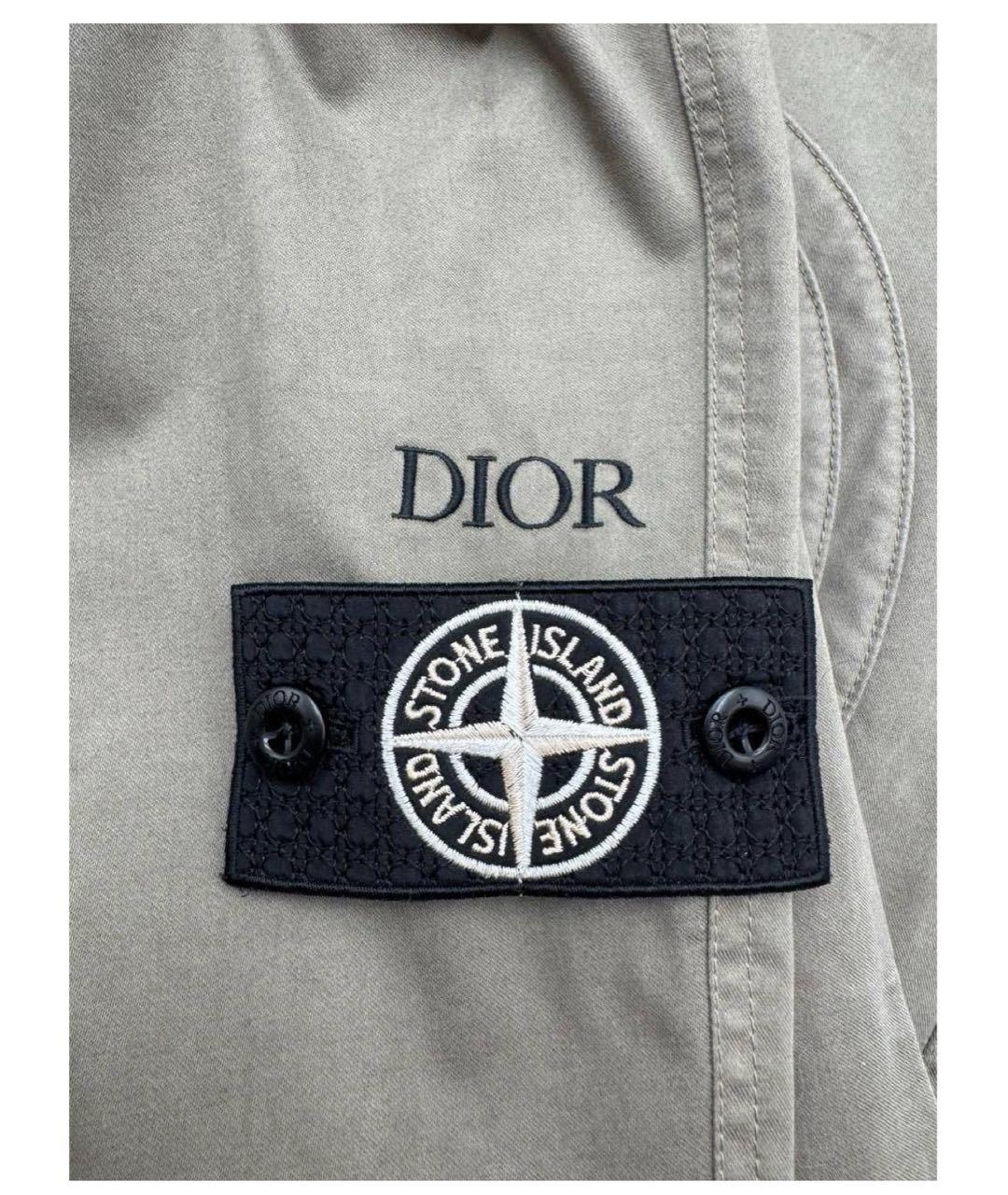 CHRISTIAN DIOR Серые повседневные брюки, фото 4