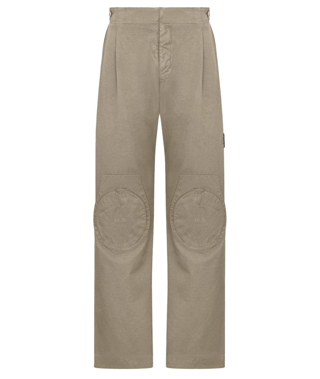 CHRISTIAN DIOR Серые повседневные брюки, фото 1